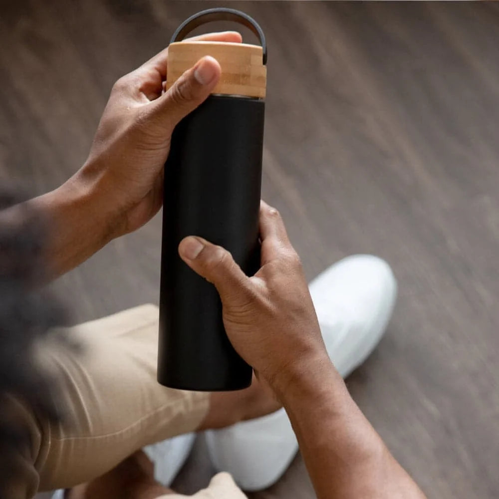 20oz Bamboo Cap Insulated Bottle with Infuser